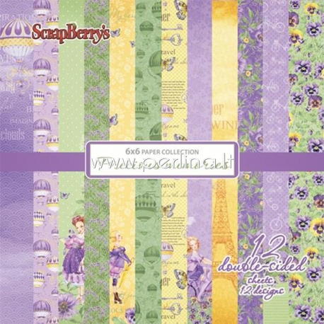 Paper collection set "Precious Memories", 15x15 cm, 12 sheets