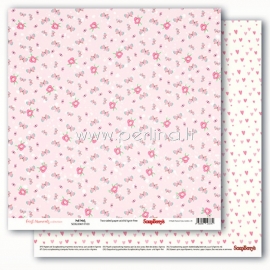 Popierius "First Moments - Pink Petals", 30,5x30,5 cm