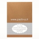 Cards with envelopes, antique gold metallic, 12,5x18,7 cm, 8 pcs