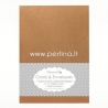 Cards with envelopes, antique gold metallic, 12,5x18,7 cm, 8 pcs