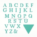 Kirtimo formelė "Alphabet Bunting Dies", 28 vnt.