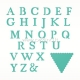 Kirtimo formelė "Alphabet Bunting Dies", 28 vnt.
