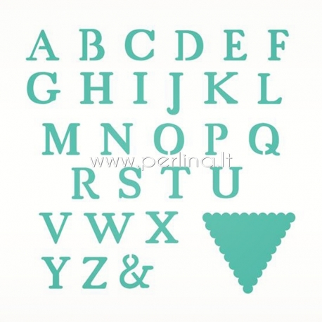 Kirtimo formelė "Alphabet Bunting Dies", 28 vnt.