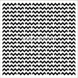 Stencil "Chevron pattern", 15,2x15,2 cm, 1 pc