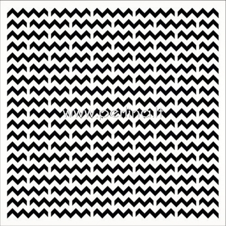 Plastikinis trafaretas "Stencil Chevron pattern", 15,2x15,2 cm, 1 vnt.