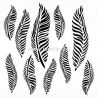 Stencil-mask "Feathers - Strength in Numbers", 15x15 cm