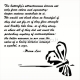 Stencil-mask "Text - Fly Away", 15x15 cm