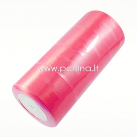 Satin ribbon, deep pink, 50 mm, 22.86 m