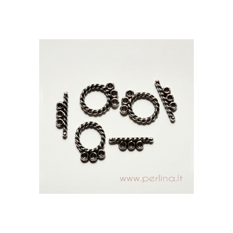 Aukso sp. užsegimas "Širdutė", 12x8 mm