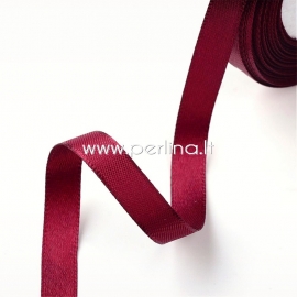 Satin ribbon, burgundy, 20 mm, 1 m