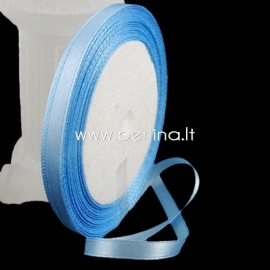 Satin ribbon, light blue, 12 mm, 1 m