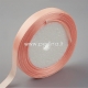 Satin ribbon, peachy, 10 mm, 1 m