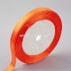 Satin ribbon, orange, 10 mm, 1 m