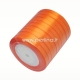 Satin ribbon, orange, 10 mm, 1 m