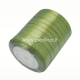 Satin ribbon, olive, 10 mm, 1 m