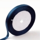 Satin ribbon, dark blue, 10 mm, 1 m