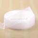Organza ribbon, white, 12 mm, 1 m