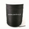 Organza ribbon, black, 3 mm, 1 m