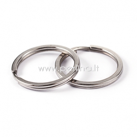 Key ring, stainless steel, 25x2mm