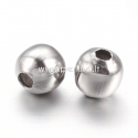 Spacer bead, stainless steel, 4 mm, 1 pc