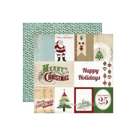 Popieriaus rinkinys "So This is Christmas", 30,5x30,5 cm
