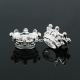 Spacer bead cone, silver, 14x10x7mm, 1 pc