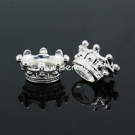 Spacer bead cone, silver, 14x10x7mm, 1 pc