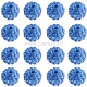 Pave disco ball bead, light sapphire, 10 mm, 1 pc