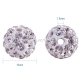 Pave disco ball bead, crystal, 10 mm, 1 pc