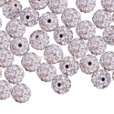 Pave disco ball bead, crystal, 10 mm, 1 pc
