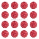 Pave disco ball bead, light siam, 10 mm, 1 pc
