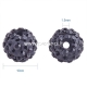 Shamballa karoliukas, juoda sp., 10 mm, 1 vnt.