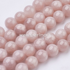 Natural yellow jade bead, dyed, thistle, 8 mm, 1 pc