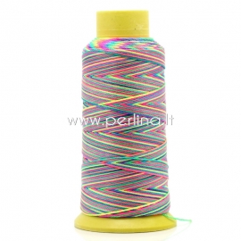Cotton thread / cord, multicolor, 0,6 mm, 1 m