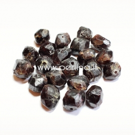 Natural garnet nugget, 14x13mm - 12x10mm, 1 pc