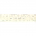 Polyester thread cord, off-white, 25 mm, 10 cm