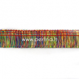 Polyester thread cord, multicolor, 25 mm, 10 cm