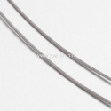 Tiger Tail Wire, light grey, 0.45mm, 50m