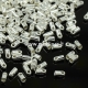 Užbaigimo antgalis su kilpele, sidabro sp., 4x1,8 mm, 10 vnt.