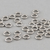 Jump ring, 304 stainless steel, 6x0.8mm, 10 pcs
