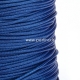 Braided Korean waxed polyester cord, royal blue, 1 mm, 1 m