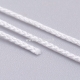 Polyester cord, white, 0,8 mm, 1 m