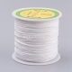 Polyester cord, white, 0,8 mm, 1 m