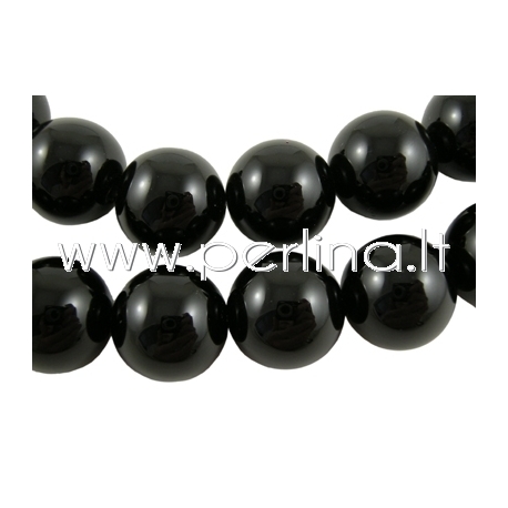 Natural agate gemstone bead, dyed, round, 16 mm, about 25pcs/strand