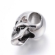 Stainless steel bead "Skull", antique silver, 25x15x17,5mm, 1pcs