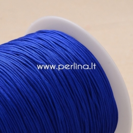 Polyester cord, blue, 1 mm, 1 m