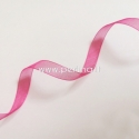 Organza ribbon, fuchsia color, 10 mm, 1 m