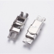 304 stainless steel watch band clasp, stainless steel color, 26x13 mm, 1 pc