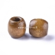 Medinis karoliukas, dažytas, kokoso ruda sp., 16x16~17 mm, 1 vnt.