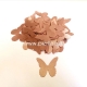 Fabric butterfly, golden/light brown, 1 pc, select size